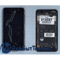 Модуль (Матрица, экран, дисплей + тачскрин) Lenovo A319 черный с рамкой