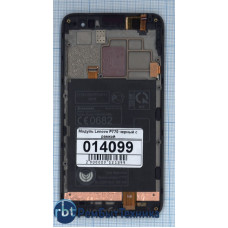Модуль (Матрица, экран, дисплей + тачскрин) Lenovo P770 черный с рамкой