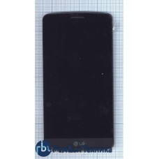 Модуль (Матрица, экран, дисплей+тачскрин) LG G3 Stylus D690 с рамкой черный