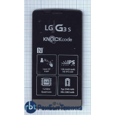 Модуль (Матрица, экран, дисплей+тачскрин) LG G3 s D724 с рамкой черный