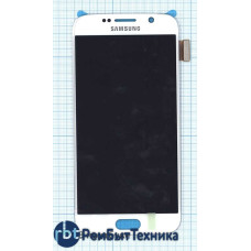Модуль (Матрица, экран, дисплей+тачскрин) Samsung Galaxy S6 / S6 Duos SM-G920F белый