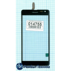 Сенсорное стекло (тачскрин) Nokia Lumia 535 1973 черный Сенсорное стекло (тачскрин) Nokia Lumia 535 1973 черный