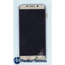 Модуль (Матрица, экран, дисплей + тачскрин) Samsung Galaxy S6 Edge+ SM-G928F золотой с рамкой