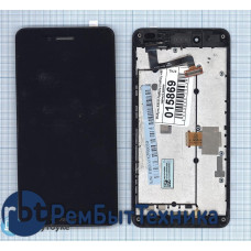 Модуль (Матрица, экран, дисплей + тачскрин) ASUS Padfone 3 Infinity A86 черный с рамкой