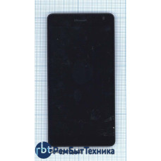 Модуль (Матрица, экран, дисплей + тачскрин) Microsoft Lumia 535 1973 черный с рамкой