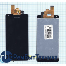 Модуль (Матрица, экран, дисплей + тачскрин) Philips Xenium W6610 черный