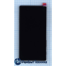 Модуль (Матрица, экран, дисплей + тачскрин) Sony Xperia Z5 черный с рамкой