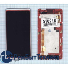 Модуль (Матрица, экран, дисплей + тачскрин) HTC Desire 600 Dual с рамкой белый