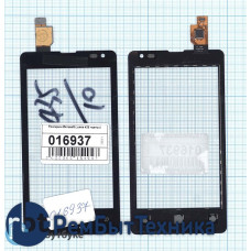 Сенсорное стекло (тачскрин) Microsoft Lumia 435 черный