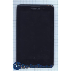 Модуль (Матрица, экран, дисплей + тачскрин) Lenovo A7-50 A3500 черный с серой рамкой