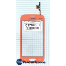 Сенсорное стекло (тачскрин) Samsung Galaxy Star Pro GT-S7260 / Plus GT-S7262 оранжевое