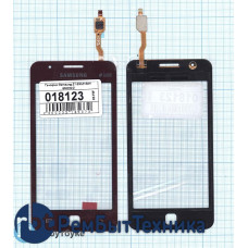 Сенсорное стекло (тачскрин) Samsung Z1 SM-Z130H красное