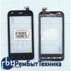 Сенсорное стекло (тачскрин) DNS S4004M черное