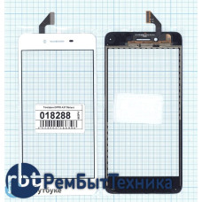 Сенсорное стекло (тачскрин) OPPO A37 белое