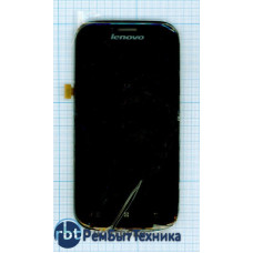 Модуль (Матрица, экран, дисплей + тачскрин) Lenovo IdeaPhone A706 черный с рамкой