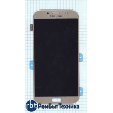 Модуль (Матрица, экран, дисплей + тачскрин) Samsung Galaxy A7 (2017) SM-A720F золотистый