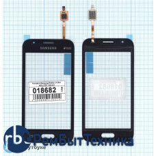Сенсорное стекло (тачскрин) Samsung Galaxy J1 Mini SM-J105H черное Сенсорное стекло (тачскрин) Samsung Galaxy J1 Mini SM-J105H черное
