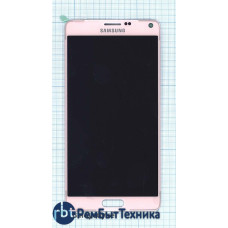 Модуль (Матрица, экран, дисплей + тачскрин) Samsung Galaxy Note 4 SM-N910C розовый