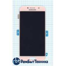 Модуль (Матрица, экран, дисплей + тачскрин) Samsung Galaxy A5 SM-A520F (2017) розовый