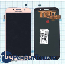 Модуль (Матрица, экран, дисплей + тачскрин) Samsung Galaxy A7 (2017) SM-A720F розовый