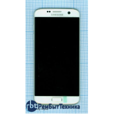 Модуль (Матрица, экран, дисплей + тачскрин) Samsung Galaxy S7 Edge SM-G935FD белый с рамкой