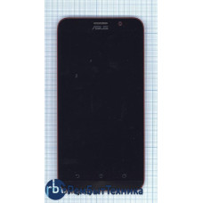 Модуль (Матрица, экран, дисплей + тачскрин) Asus ZenFone 2 ZE551ML черный с красной рамкой Модуль (Матрица, экран, дисплей + тачскрин) Asus ZenFone 2 ZE551ML черный с красной рамкой