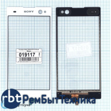 Сенсорное стекло (тачскрин) Sony Xperia C3 / C3 Dual белое