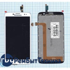 Модуль (Матрица, экран, дисплей + тачскрин) Lenovo A850 белый