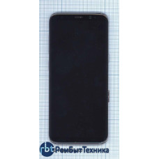 Модуль (Матрица, экран, дисплей + тачскрин) Samsung Galaxy S8 SM-G950F черный с фиолетовой рамкой
