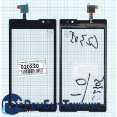 Сенсорное стекло (тачскрин) Sony Xperia C черное
