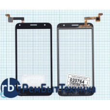 Сенсорное стекло (тачскрин) Alcatel One Touch Pixi 4 5010D черное