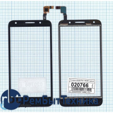 Сенсорное стекло (тачскрин) Alcatel One Touch Pixi 4 5045D черное