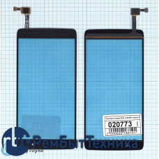 Сенсорное стекло (тачскрин) Alcatel One Touch Idol 4 6055K черное