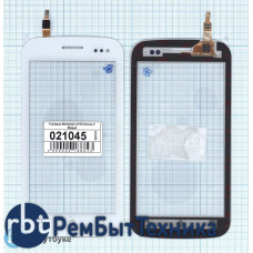 Сенсорное стекло (тачскрин) Micromax A110 Canvas 2 белое