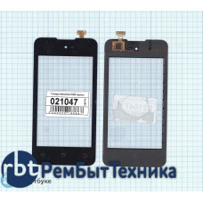 Сенсорное стекло (тачскрин) Micromax D303 черное