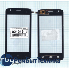 Сенсорное стекло (тачскрин) Micromax Q325  черное