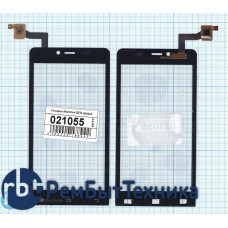 Сенсорное стекло (тачскрин) Micromax Q370 черное