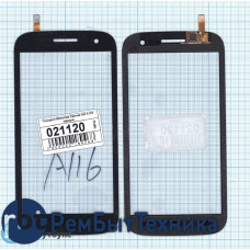 Сенсорное стекло (тачскрин) Micromax Canvas HD A116 черное