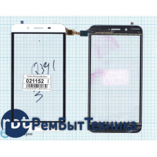 Сенсорное стекло (тачскрин) Micromax Q391 Canvas Spark 2 белое