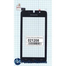 Сенсорное стекло (тачскрин) Philips Xenium W8500 черное