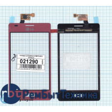 Сенсорное стекло (тачскрин) LG Optimus L5 E610 E612 розовое