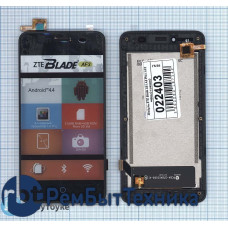 Модуль (Матрица, экран, дисплей + тачскрин) ZTE Blade A5 / A5 Pro / AF3 черный с рамкой
