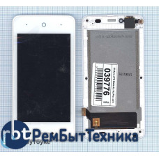 Модуль (Матрица, экран, дисплей + тачскрин) ZTE Blade A5 / A5 Pro / AF3 белый c рамкой