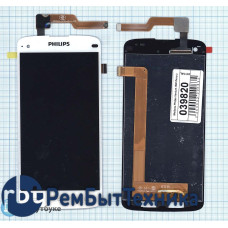 Модуль (Матрица, экран, дисплей + тачскрин) Philips Xenium I908 белый Модуль (Матрица, экран, дисплей + тачскрин) Philips Xenium I908 белый