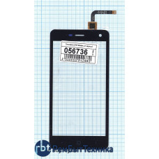Сенсорное стекло (тачскрин) ZTE Blade L3 черное