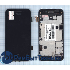 Модуль (Матрица, экран, дисплей + тачскрин) Asus ZenFone 4 A400CG черный с рамкой