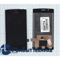 Модуль (Матрица, экран, дисплей + тачскрин) Philips S307 черный