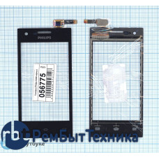Сенсорное стекло (тачскрин) Philips S309 черное Сенсорное стекло (тачскрин) Philips S309 черное