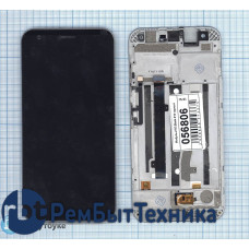 Модуль (Матрица, экран, дисплей + тачскрин) ZTE Blade Z10 черный с рамкой