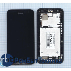 Модуль (Матрица, экран, дисплей + тачскрин) Asus ZenFone 2 Laser ZE500KL / ZE500KG черный c рамкой